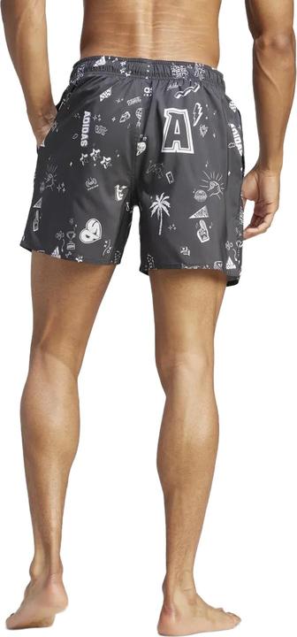 Actual product image adidas Mens Brand Love Classic Swim Shorts (XL)
