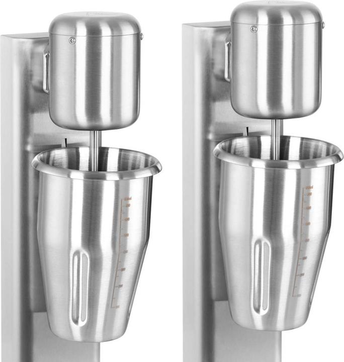Produktbild Royal Catering Doppel-Milchshaker 2 x 1 l 15.000 U/min Edelstahl Standmixer Hochleistungsmixer (160 W)
