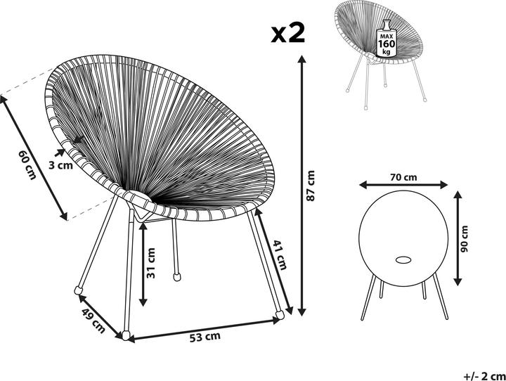 Actual product image Beliani Acapulco