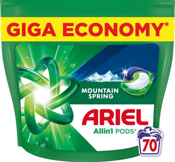 Ariel All-in-1 PODs Mountain Spring, 70 ct (Wash pods)