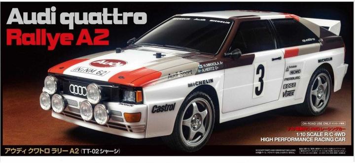 Actual product image Tamiya Audi Quattro A2 (TT-02) Kit (Kit)