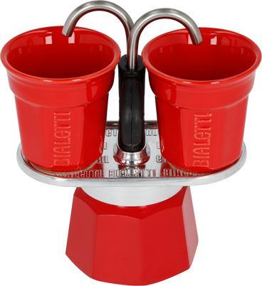 Actual product image Bialetti kawiarka Mini Express czerwona 2tz + 2 filiżanki (2 Cups)
