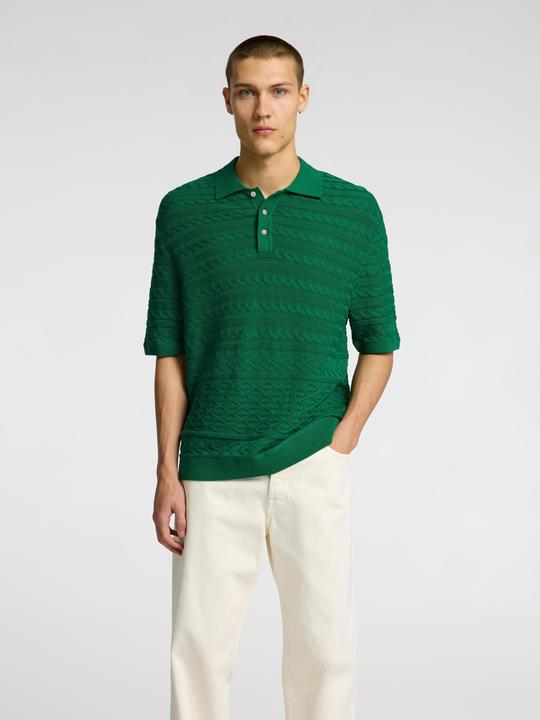 Produktbild Selected Homme Kurzärmeliges Polohemd aus Strick (M)