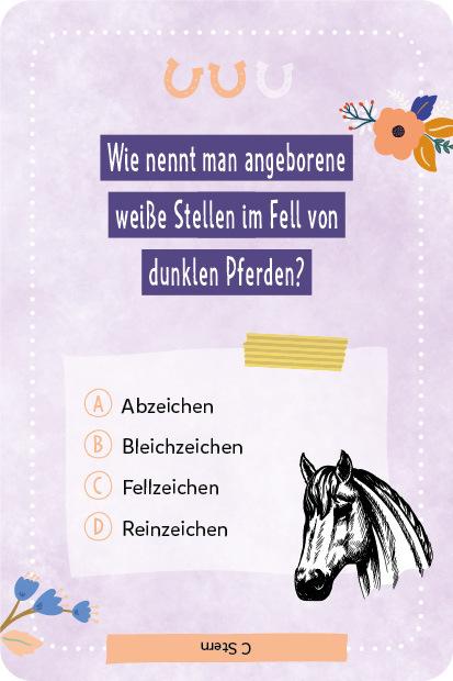 Produktbild Kartenspiel: Das pferdestarke Quiz von den beliebten Social-Media-Stars Lia und Lea – # pon (Deutsch)