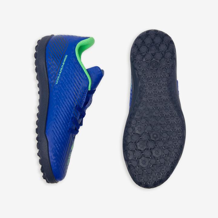 Immagine prodotto Kipsta Scarpe da calcio da bambino con chiusura a velcro - 160 Easy Turf blu (34)