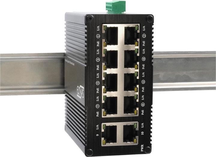 Produktbild Exsys Industr. Mini PoE-Switch 10x 1 Gbps