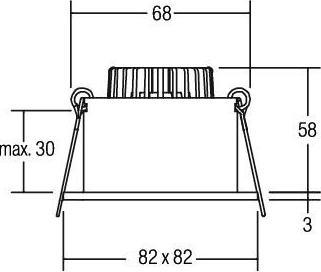 Productafbeelding Brumberg LED inbouwarmatuur (540 lm)