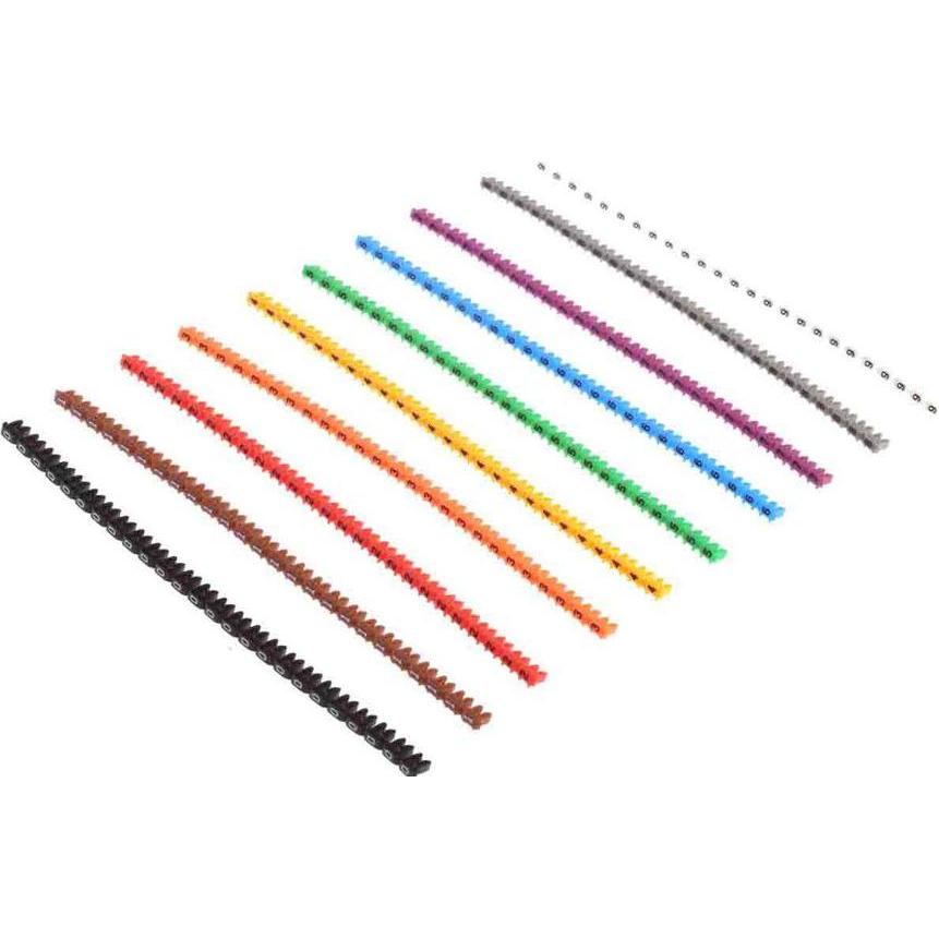 Rs Pro, Kabelverbindung Zubehör, Clip on Nylon 66 Cable Marker Pk Mixed