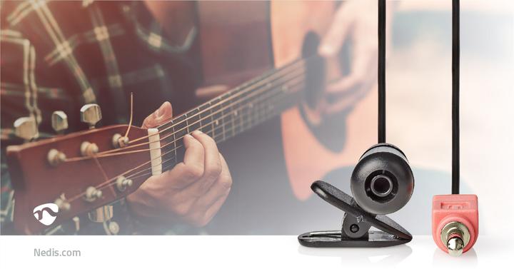 Immagine prodotto Nedis MICCJ100BK Microfono cablato a clip da 3,5 mm nero