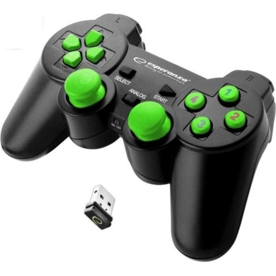 Esperanza EGG108G Gaming-Controller, USB 2.0 Gamepad Analog / Digital PC, Playstation 3 (PS3, PC), Gaming Controller, Gr...
