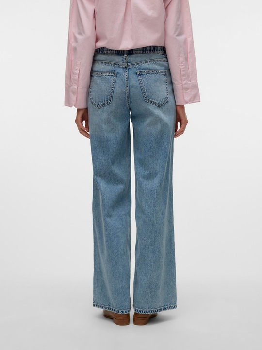 Actual product image Vero Moda VMREMY Mid Rise Gerade geschnitten Jeans Weit geschnitten (W28/L30)