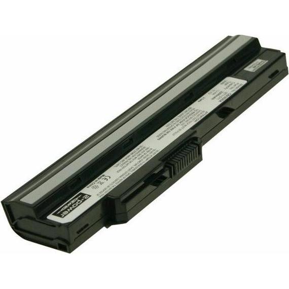2-Power Main Battery Pack 11.1V 2200mAh (6 Zellen, 7800 mAh), Notebook Akku, Schwarz, Grau