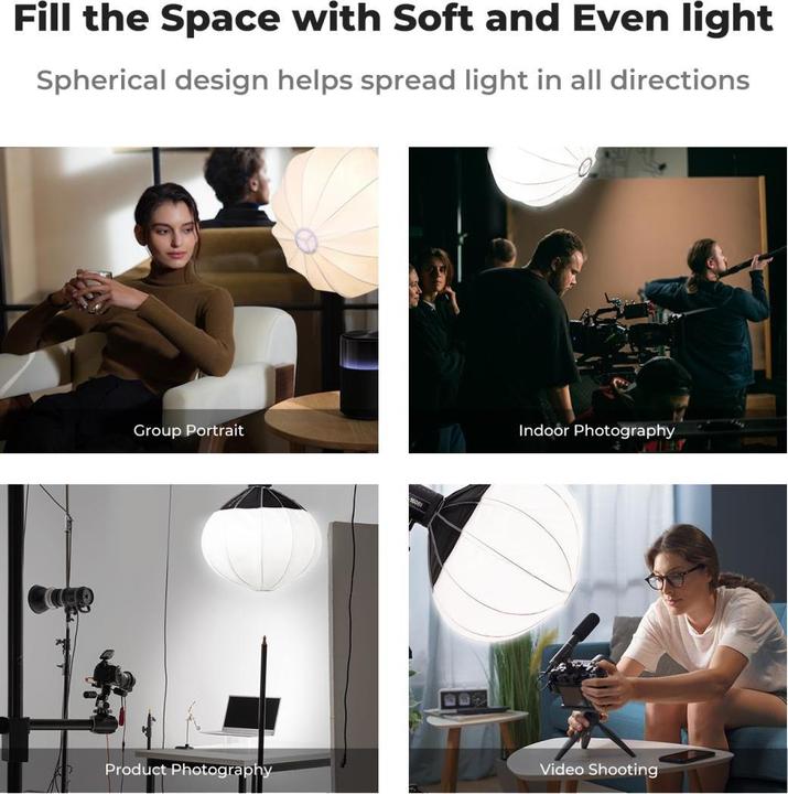 Actual product image K&F Concept 65cm Lantern Bowens Mount Softbox (Soft boxes, 65 cm)