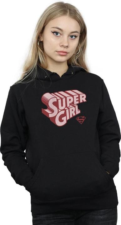 Image du produit - Sweat à capuche SUPERGIRL RETRO LOGO - Femme (S)