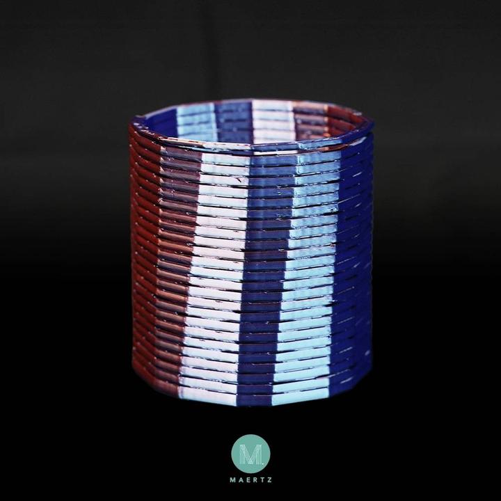 Produktbild Maertz PMMA-1021-001 PMMA-1021-001 Filament PLA-Seide Seidig glänzend 1.75 mm 10 (PLA, 1.75 mm, 1000 g, Blau, Rot)