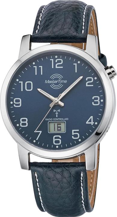 Produktbild Conrad Components Master Time Funk Herrenuhr (Analoguhr, Digitaluhr, Funkuhr, Uhr mit Schmuckstein, Lünette drehbar, 41 mm)