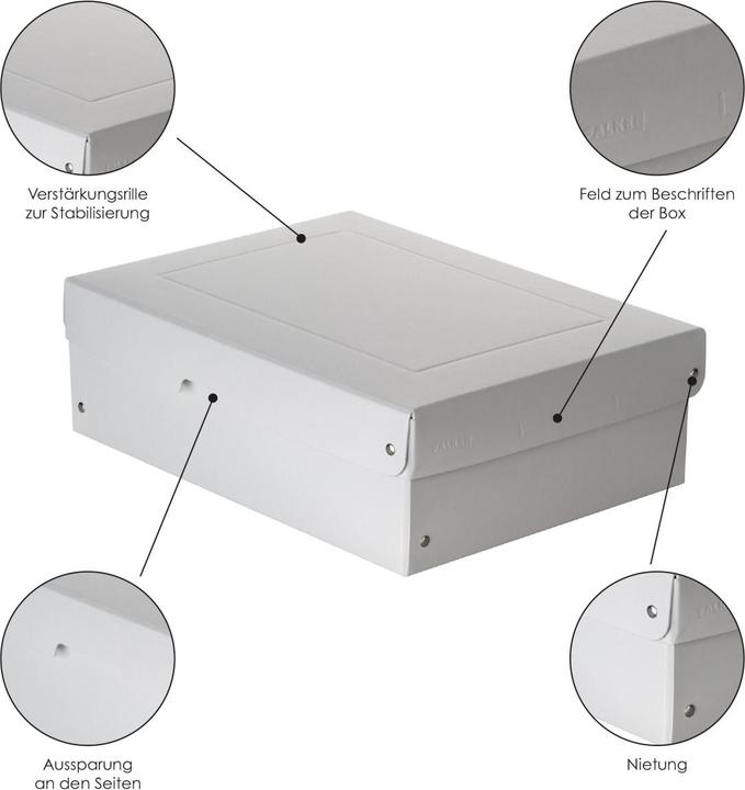 Image du produit Falken PURE Box Pro A4 100mm hauteur de remplissage blanc (A4)