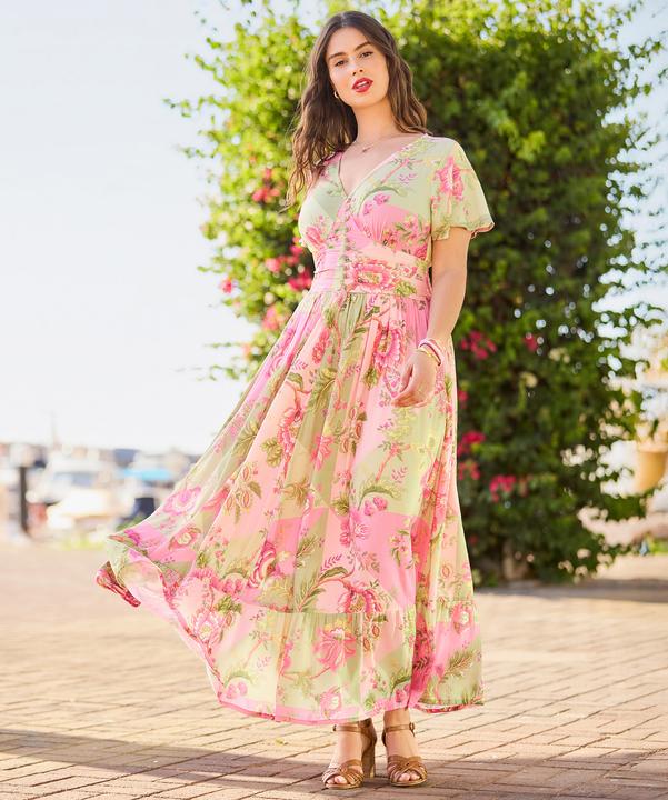 Image du produit Joe Browns Contrasting Floral Patchwork Maxi Dress (44)