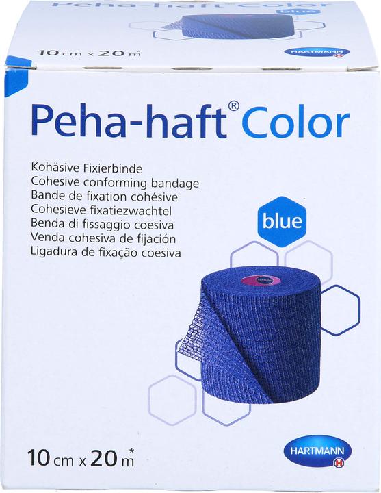 Produktbild Hartmann Peha-haft Color kohäsive Fixierbinde 10 cm x 20 m blau, 1 St. Binde