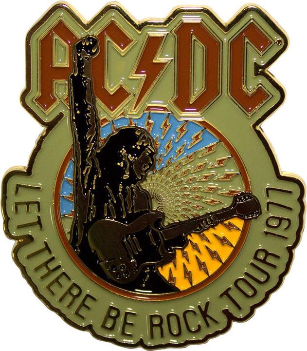 Produktbild AC/DC Let There Be Rock Tour '77 Abzeichen ZinkLegierung Nadel