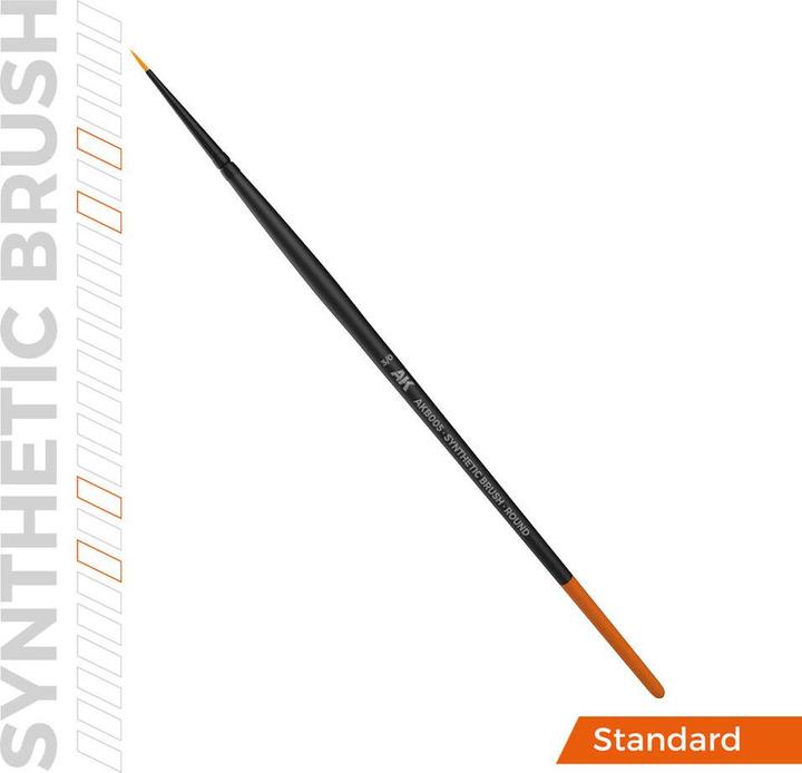 Actual product image AK Interactive AK SYNTHETIC BRUSH - ROUND 3/0