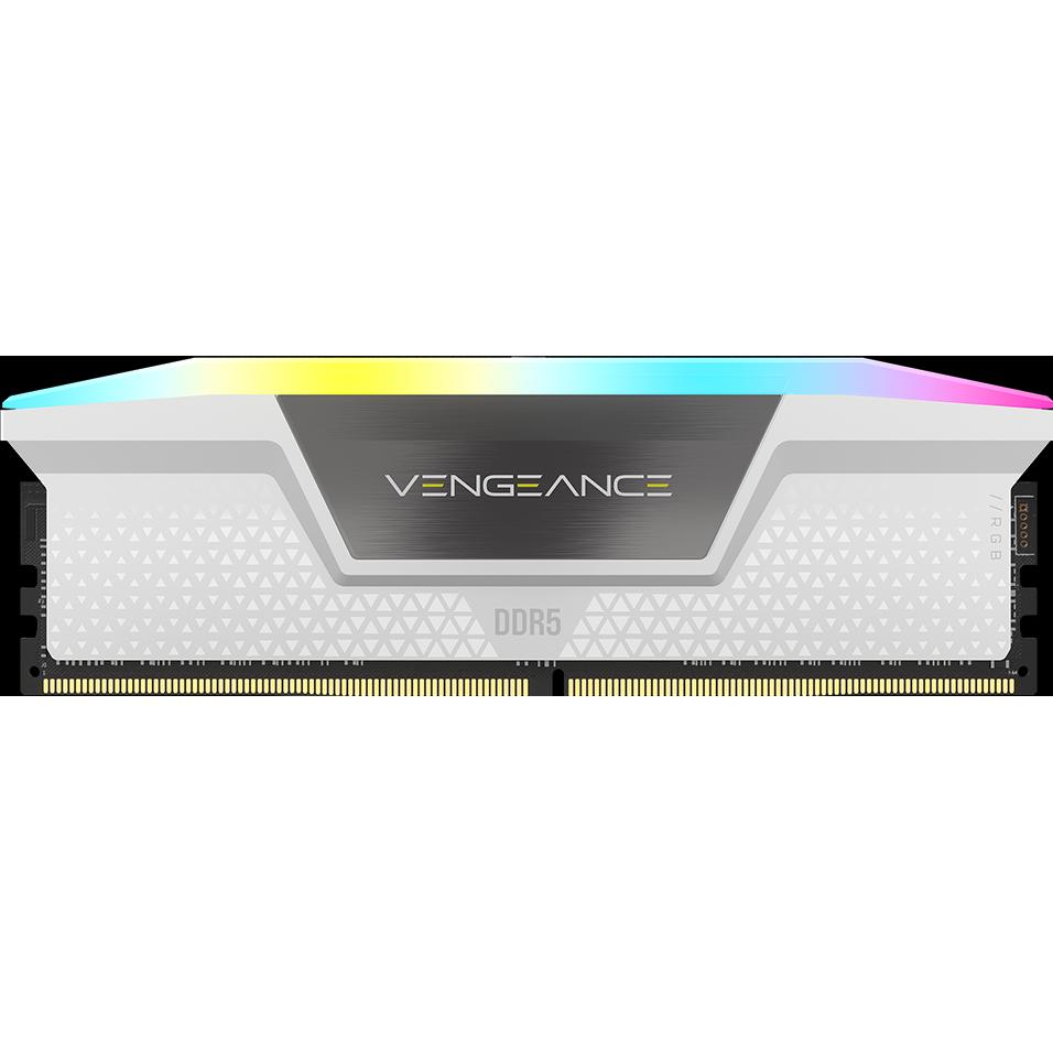 Thumbnail - Corsair Vengeance RGB (2 x 16GB, 6200 MHz, DDR5-RAM, DIMM), RAM, Weiss