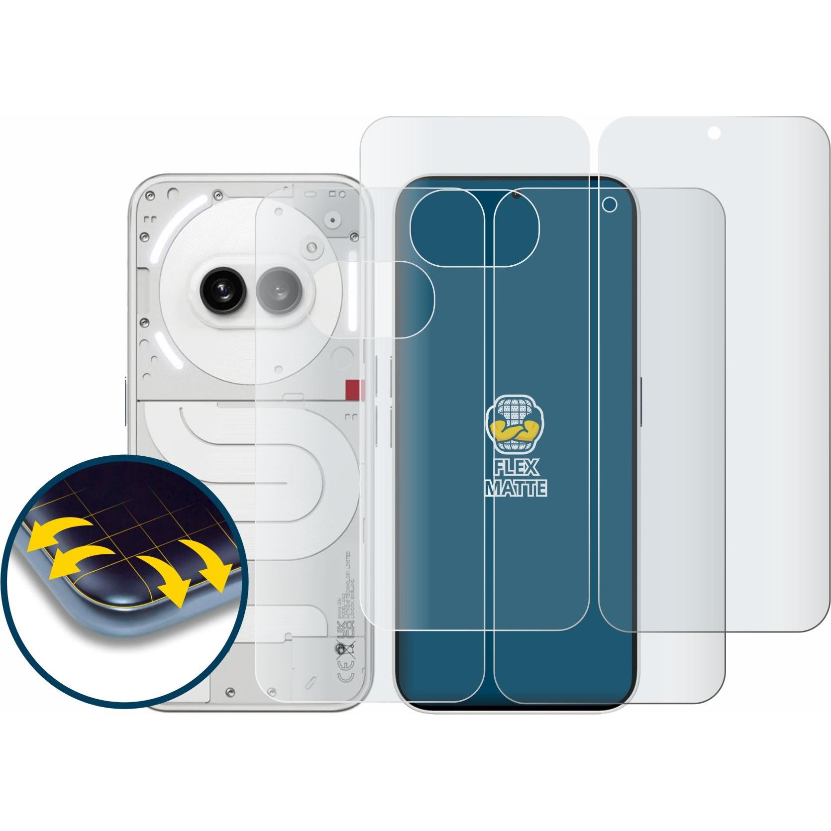 Thumbnail - BROTECT Full-Screen Displayschutz Matt (2 Stück, Nothing Phone (2a)), Smartphone Schutzfolie, Grau