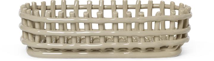 Image du produit Ferm Living Panier en céramique (1 x, 30 x 15 x 8,5 cm)