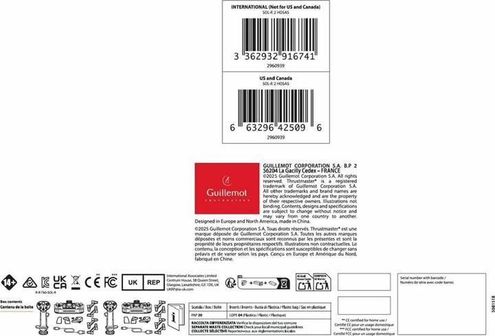Actual product image Thrustmaster Sol-R 2 HOSAS Space Sim Duo (PC)