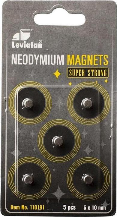 Produktbild Leviatan Neodym-Magnete 5 Stück - 207111 (5x)