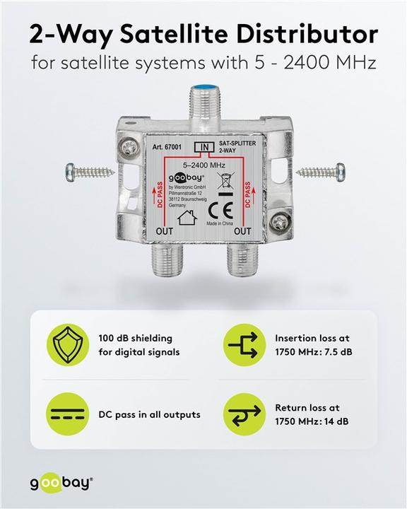 Image du produit Goobay 67001 (Répartiteur)