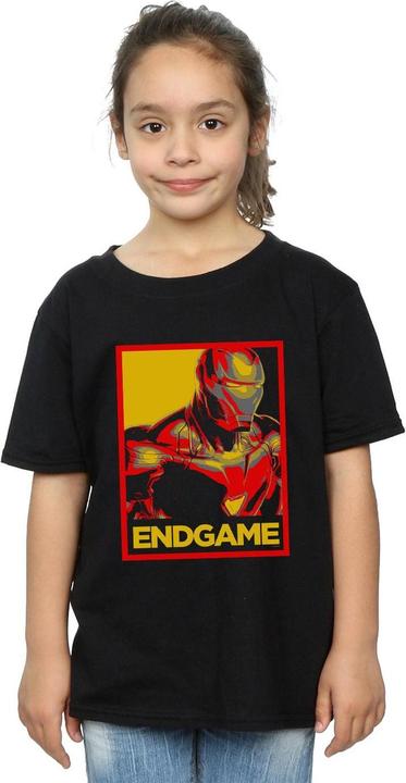 Image du produit T-shirt en coton pour filles Avengers Endgame Iron Man Poster (128)