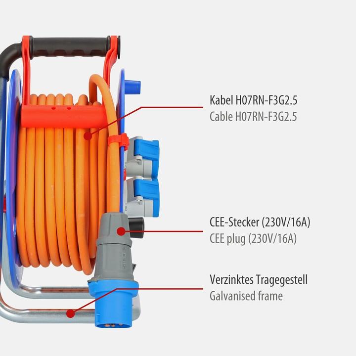 Actual product image Brennenstuhl Camping cable drum (25 m, 3 mm²)