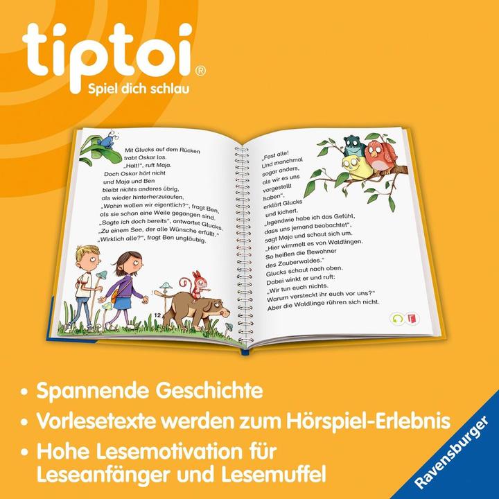 Actual product image tiptoi Lese-Lausch-Abenteuer Zauberwald (German, Annette new farmer, Nikolai Renger, 2023)