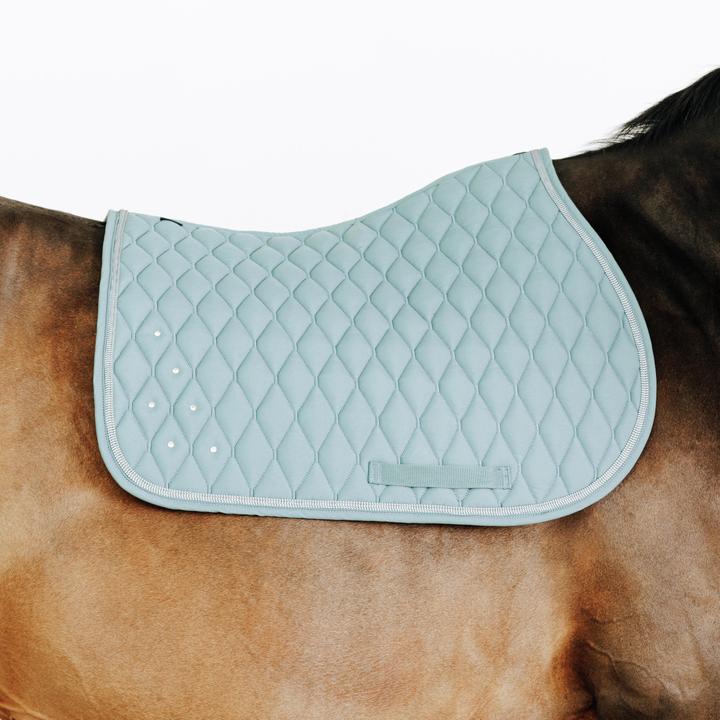Image du produit Fouganza Tapis de selle équitation strass Cheval et Poney - 500 cèdre gelé