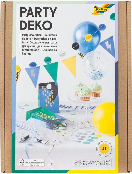Actual product image Folia Deco Set Party Boys 40pcs. (1 pcs.)