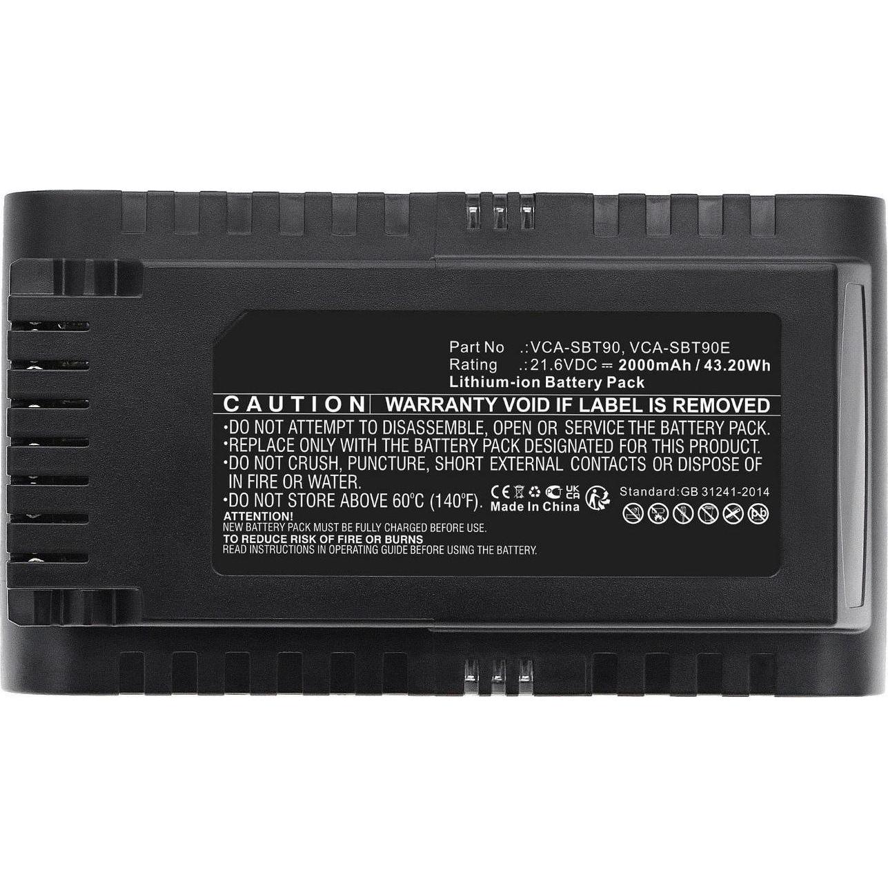 CoreParts Battery for Samsung Vacuum, Staubsauger Zubehör, Schwarz