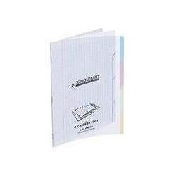 Thumbnail - Conquerant, Heft + Block, Cahier "4 en 2,50cm (1"), 240 x 320 mm, seyès couverture en Polypro, 140 pages, agrafé, papier...