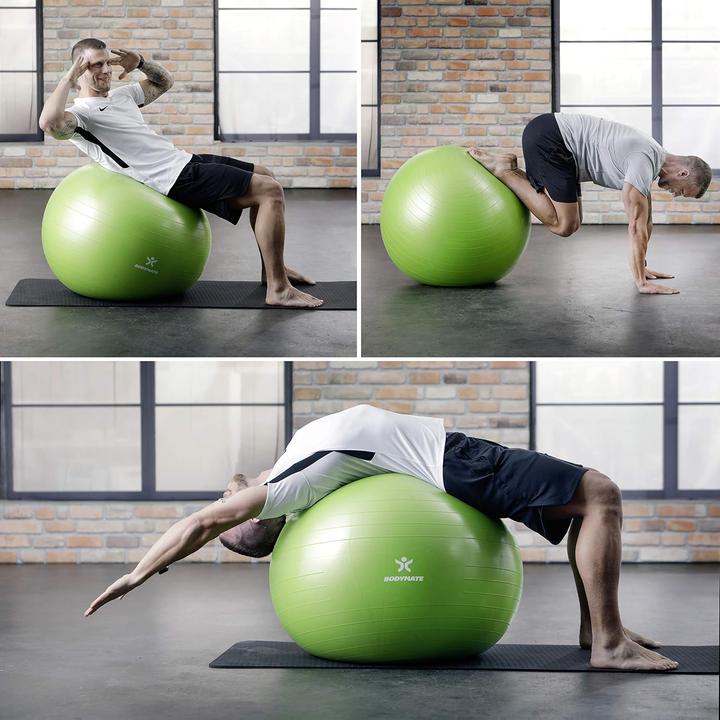 Immagine prodotto Bodymate Gymnastikball mit Pumpe (75 cm)