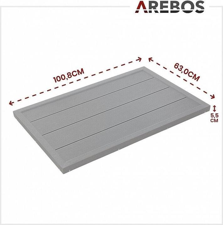 Image du produit Arebos Douche solaire avec plaque de sol