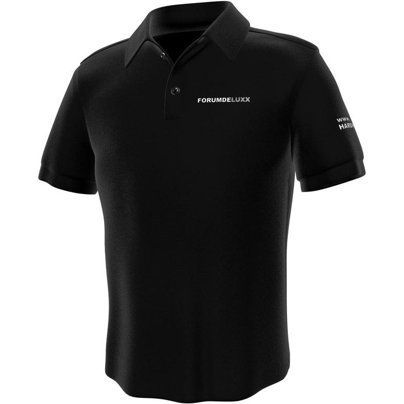 Thumbnail - GamersWear, Herren, Shirt, Hardwareluxx Polo Black (XL), Schwarz, (XL)