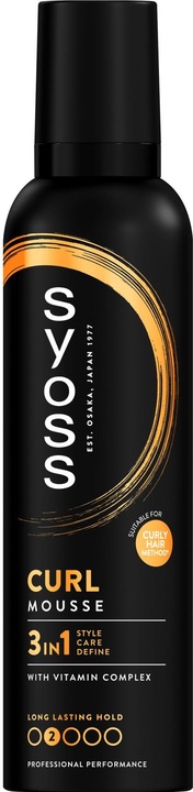 Immagine prodotto Syoss Mousse per capelli Curl Control 250 ml (250 ml, Agente schiumogeno)