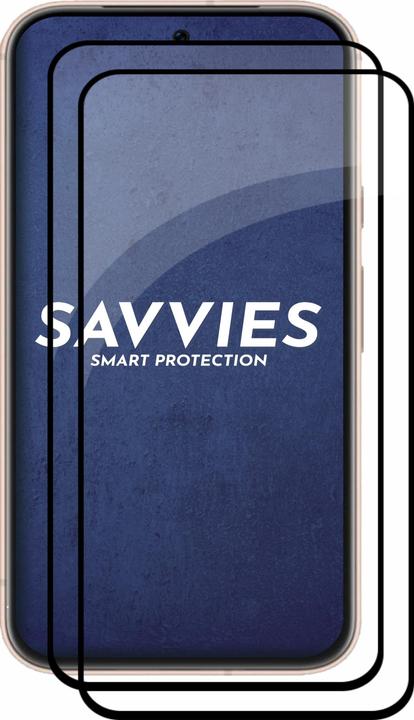 Produktbild Savvies Full-Screen Displayschutz Panzerglas Schutzglas (2 Stück, Google Pixel 8a)