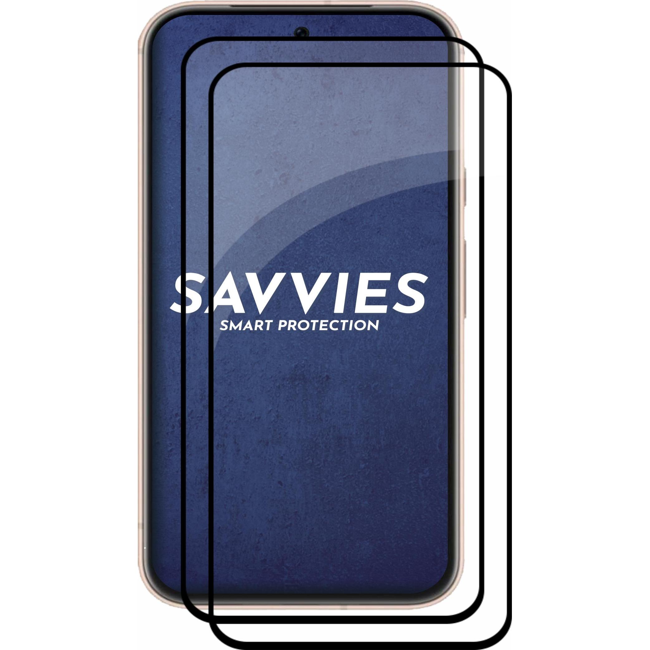 Thumbnail - Savvies Full-Screen Displayschutz Panzerglas Schutzglas (2 Stück, Google Pixel 8a), Smartphone Schutzfolie, Transparent