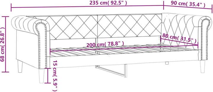 Produktbild vidaXL Tagesbett (Recamiere)