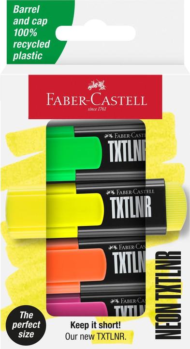 Image du produit Faber-Castell Textmarker TXTLNR SF 4er Kartonetui (4x)