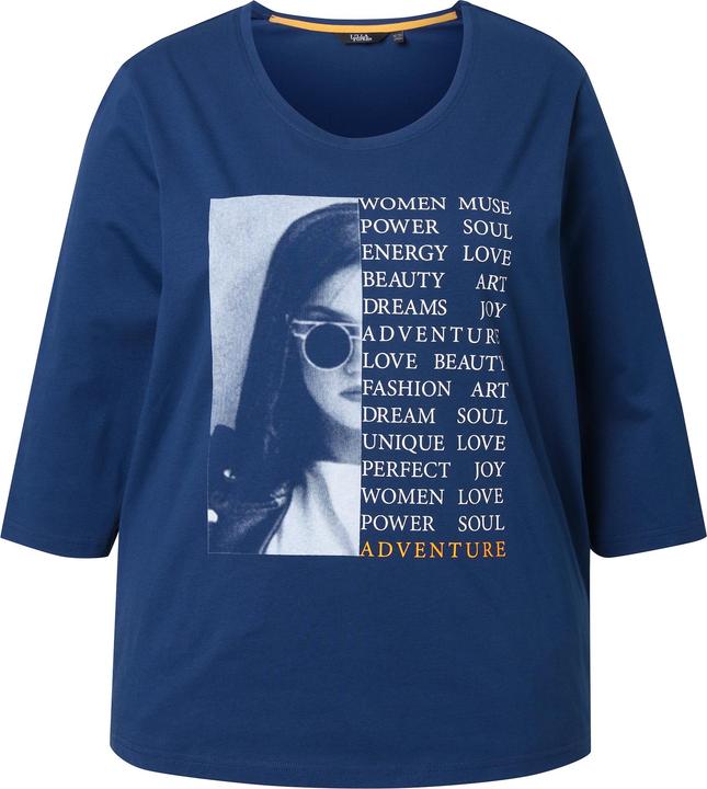 Produktbild Ulla Popken Shirt, Foto-/Schriftmotiv, Rundhals, 3/4-Arm (56)