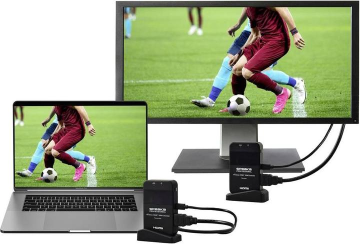 Produktbild SpeaKa Professional SP-HDE-320 HDMI-Funkübertragung (Set) 148.5 MHz 1920 x 1080 (50 m)