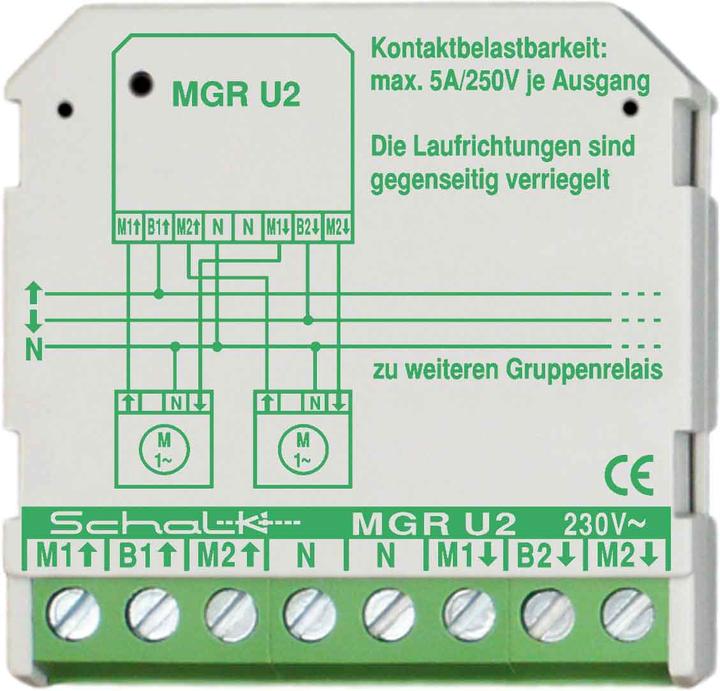 Schalk SCHAL MGR U2 Relè gruppo motore 230VAC 2 contatti CO 5A