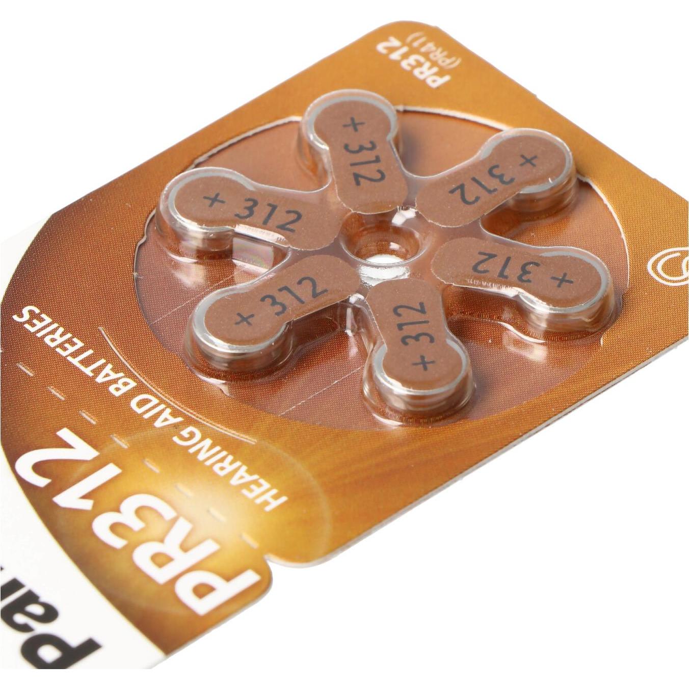 Thumbnail - Panasonic Hörgerätebatterien PR312 (6 Stk., 180 mAh), Batterien + Akkus